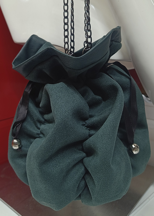 Сумочка из эко замши и кожи