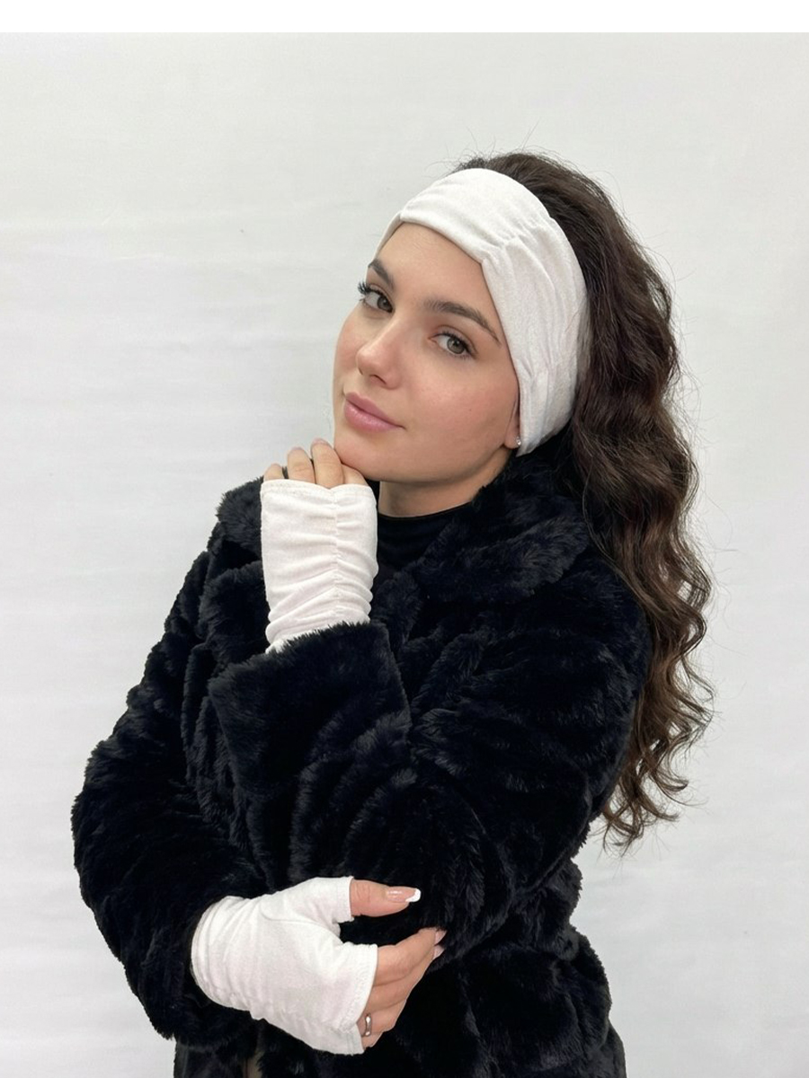 КОМПЛЕКТЫ: головной убор с митенками